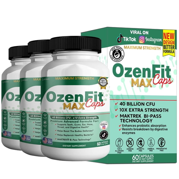 GreenVify OzenFit Caps Max Metabolic & Active Lifestyle Support Dietary Supplement