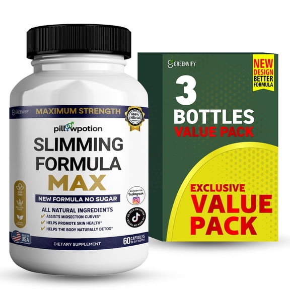 GreenVify Pillowpotion Slimming Formula Max  – Daily Lifestyle & Wellness Support Supplement, Adult Nutritional Formula