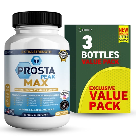 GreenVify ProstaPeak Max Mens Prostate Health Support Supplement Herbal Wellness Formula