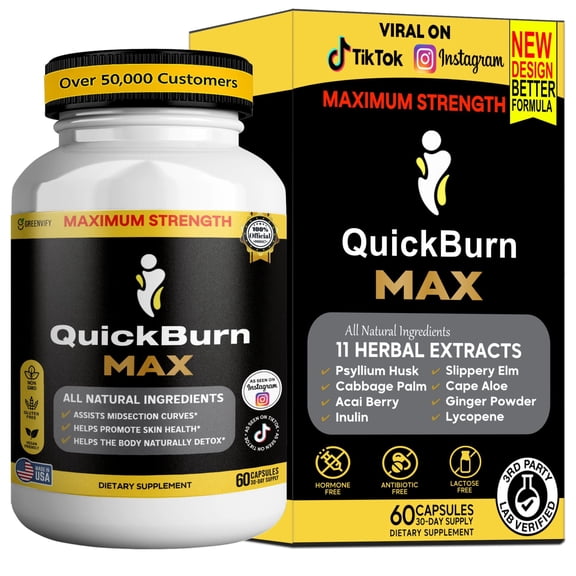 GreenVify QuickBurn Max Metabolism Support Supplement – Supports Energy & Active Lifestyle