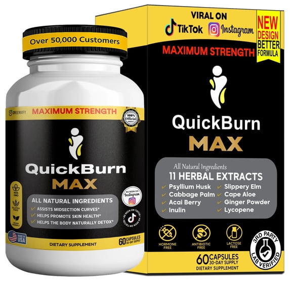 GreenVify QuickBurn Max Metabolism Support Supplement – Supports Energy & Active Lifestyle