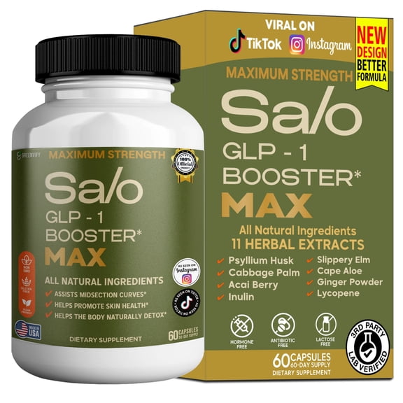 GreenVify Salo GLP-1 Booster Max Dietary Supplement Capsules