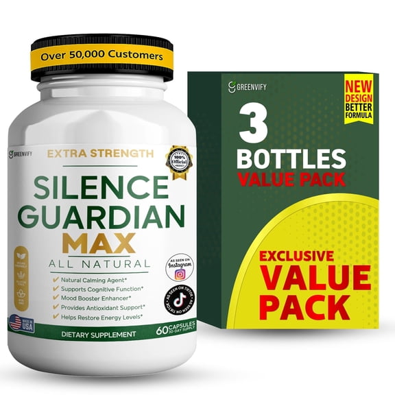 GreenVify Silence Guardian Max Hearing & Daily Health Support Supplement