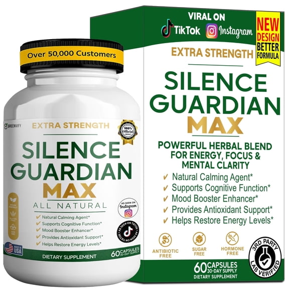 GreenVify Silence Guardian Max Hearing & Daily Health Support Supplement