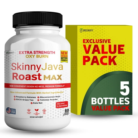 GreenVify Skinny Java Roast Max  Premium Metabolic Wellness & Energy Support Coffee Blend