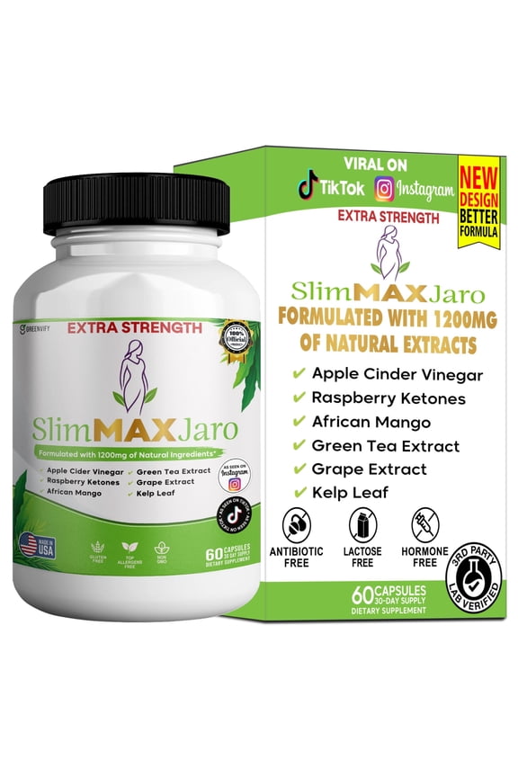 Slim Max Jaro Advanced Weight Management Supplement, 60 Capsules