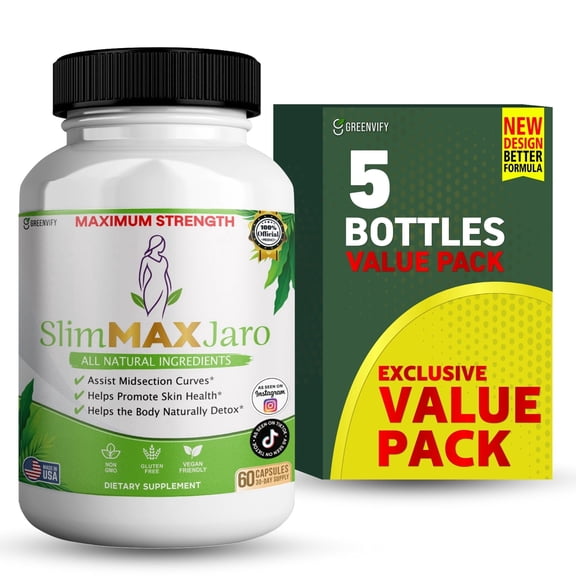 GreenVify Slim Max Jaro Advanced Weight Management Supplement, 60 Capsules