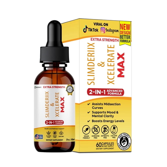 GreenVify Slimderiix & Xcelerate Max – Metabolic & Active Lifestyle Wellness Support Formula,