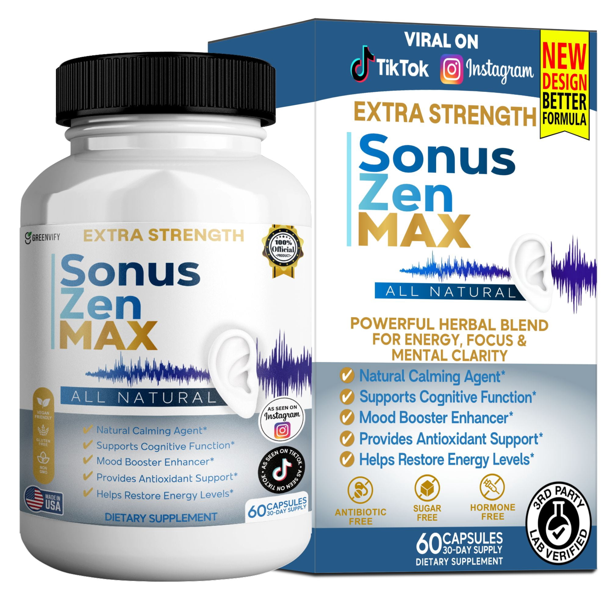 GreenVify Sonus Zen Max Hearing & Ear Health Support Supplement — free download