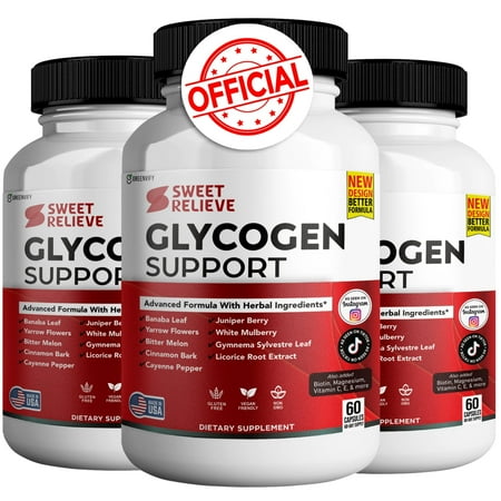 GreenVify Sweet Relief Glycogen Support Capsules, Metabolic & Energy Support Supplement