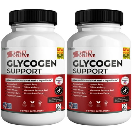 GreenVify Sweet Relief Glycogen Support Capsules, Metabolic & Energy Support Supplement