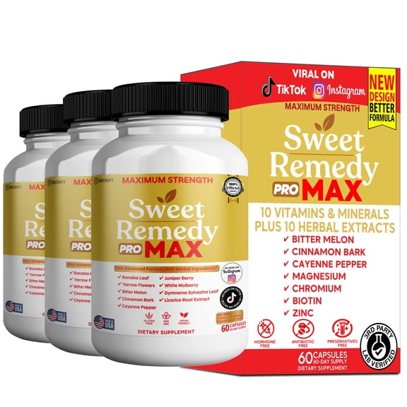 GreenVify Sweet Remedy Pro Max Blood Sugar Wellness & Metabolic Balance Support Formula