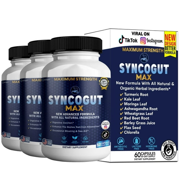 GreenVify Syncogut Max Digestive Health Support Supplement