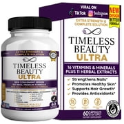GreenVify Timeless Beauty Ultra Dietary Supplement Capsules   Beauty Nutritional Supplement for Adults   Easy-to-Swallow Capsules