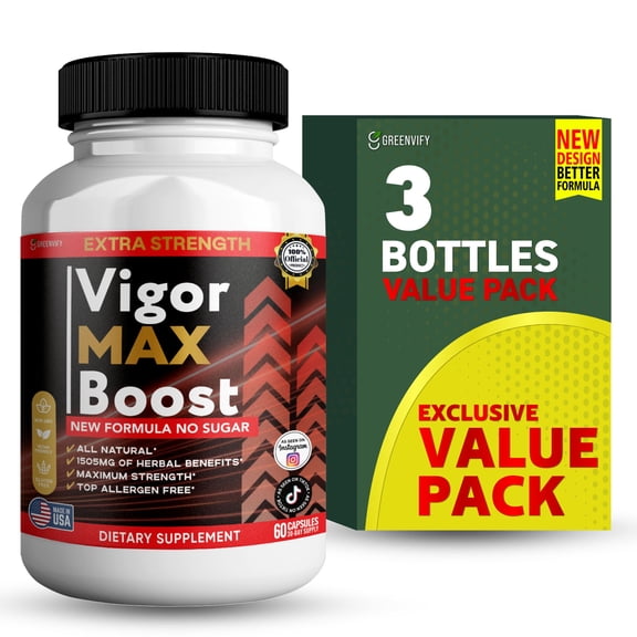 GreenVify Vigor Max Boost Dietary Supplement Capsules – Daily Energy & Wellness Support