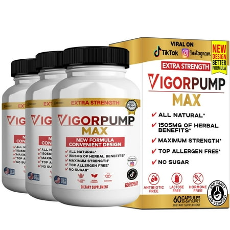 GreenVify Vigor Pump Max – Pre-Workout Energy & Performance Support Formula,