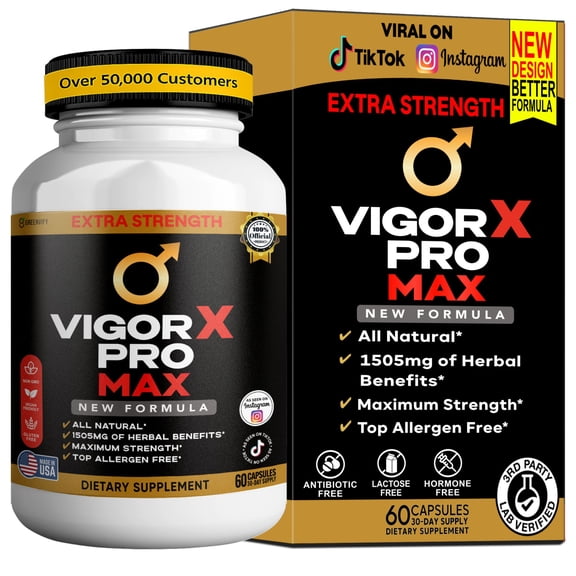 GreenVify VigorX Pro Max Vitality Support Supplement Supports Energy, Stamina & Daily Performance