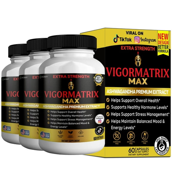 GreenVify Vigormatrix Max – Men’s Daily Energy, Vitality & Wellness Support Supplement
