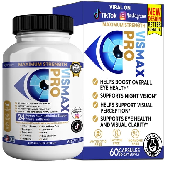 GreenVify VisMax Pro – Eye Health & Visual Support Dietary Supplement