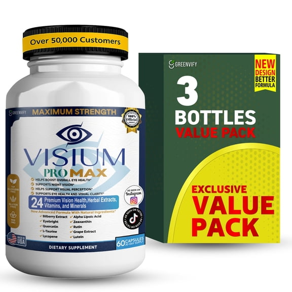 GreenVify Visium Pro Max Daily Eye Health & Vision Support Supplement