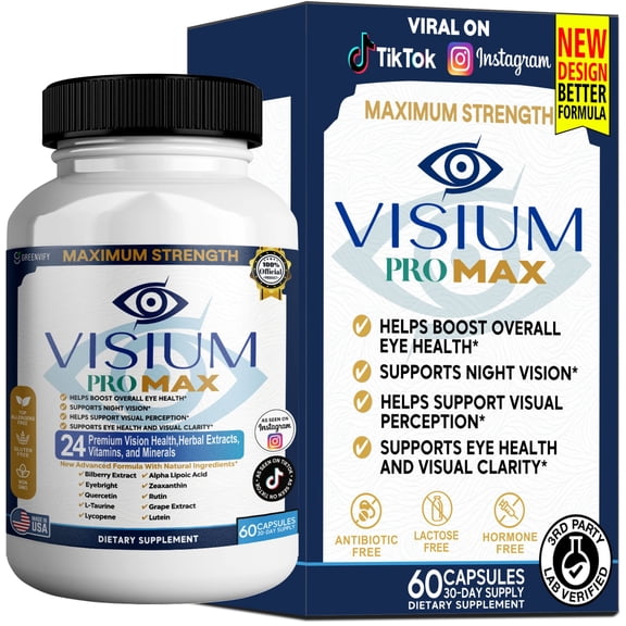 GreenVify Visium Pro Max Daily Eye Health & Vision Support Supplement