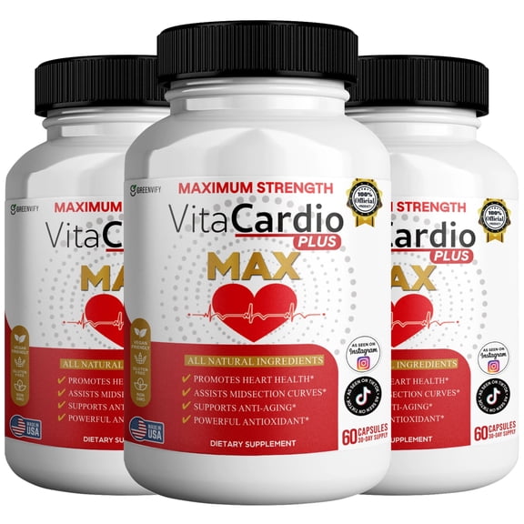 GreenVify VitaCardio Plus Max – Heart Health & Circulatory Wellness Support Formula