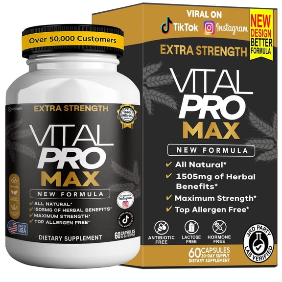 GreenVify Vital Pro Max Daily Wellness Supplement – Supports Energy, Vitality & Overall Balance