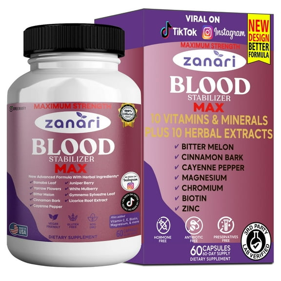 GreenVify Zanari Blood Stabilizer Max – Daily Wellness & Metabolic Balance Support Formula