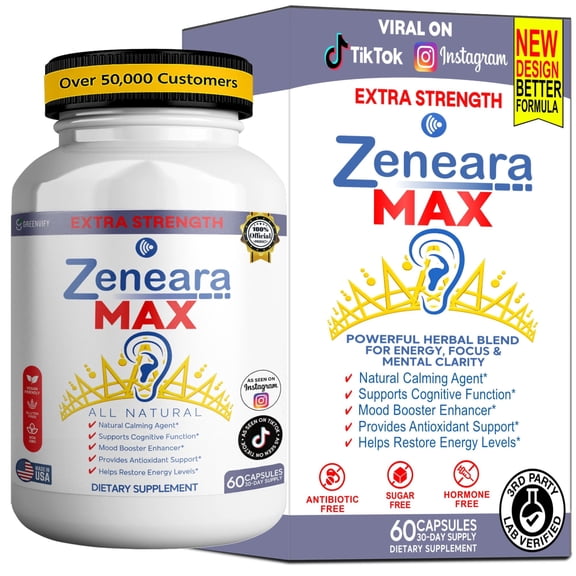 GreenVify Zeneara Max Daily Dietary Supplement, Advanced General Health Support Formula
