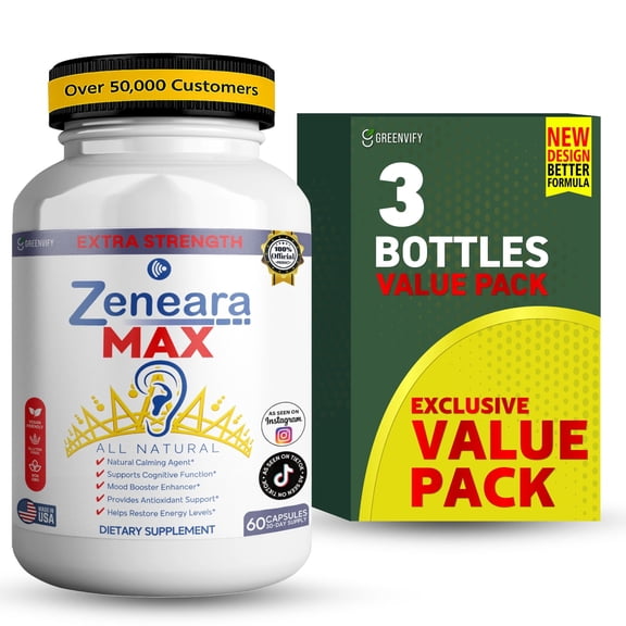 GreenVify Zeneara Max Daily Dietary Supplement, Advanced General Health Support Formula