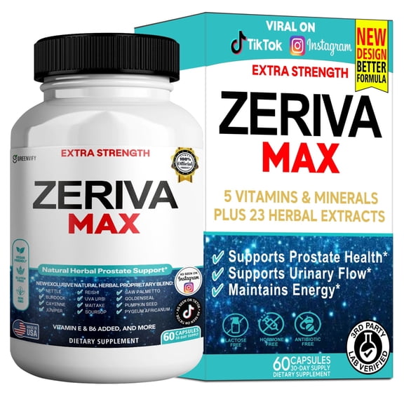 GreenVify Zeriva Max Daily Wellness Support Supplement – Advanced Herbal & Nutrient Formula for Overall Vitality