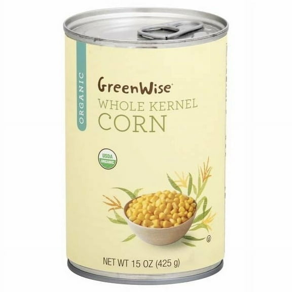 GreenWise Organic Whole Kernel Corn 15.25 oz (Pack of 2)