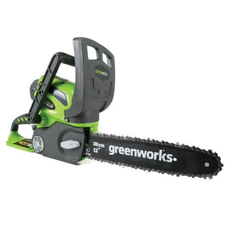 GreenWorks 20292 40V 12" Cordless Chainsaw, Battery and Charger Sold Separately