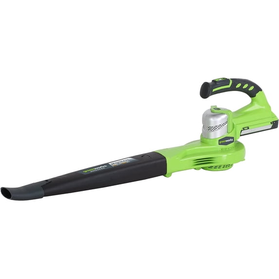 Greenworks 24132 Enhanced 24-Volt Cordless Blower with 24V 2Ah Battery and Charger