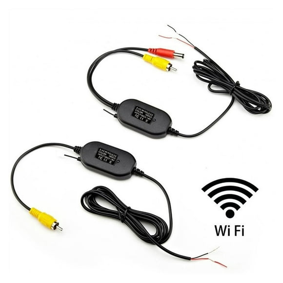 GreenYi 2.4Ghz Wireless Camera RCA Video Transmitter Kit With Wireless Receiver Kit For Car Rear View Camera and Parking Monitor ,Richer Colors and Clearer Display