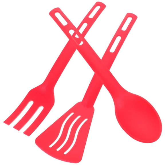 Greenadscape 1 Set Kitchen Cooking Utensils Set Rosy Color Pp Material Non-stick Surface Versatile Design Home Kitchenware