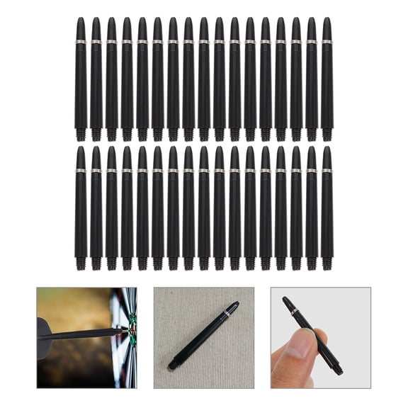 Greenadscape 100Pcs Black Nylon Shafts for Competition and Practice