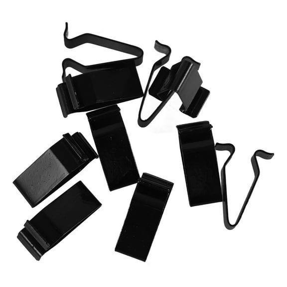 Greenadscape 10Pcs Car Retainer Clip Iron for Auto Fastener and Interior Trim Moulding Retainer in Black Color