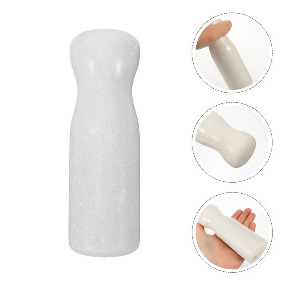 Greenadscape 1Pack Garlic Grinding Stone White Cylindrical Shape for Home and Professional Kitchens