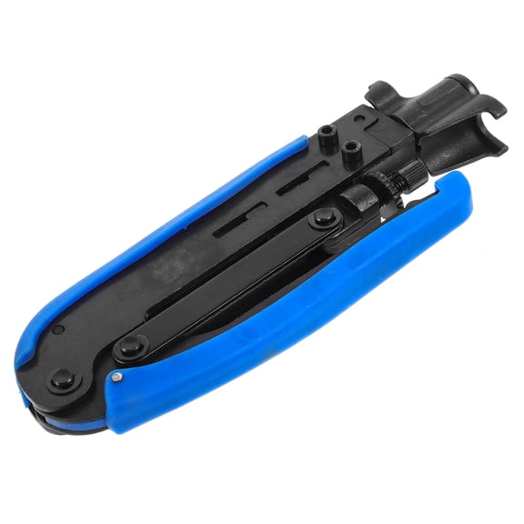 Greenadscape 1Pcs Blue Stainless Steel Coax Compression Tool for F-Connector Crimping Home Use