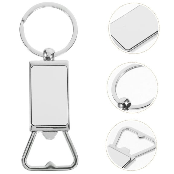 Greenadscape 1Pcs Bottle Opener Keychain in Stainless Steel for Men and Fathers