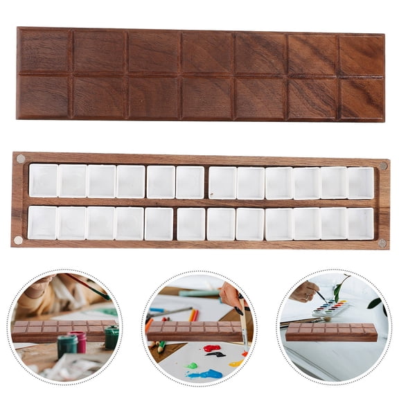 Greenadscape 1 Piece Assorted Color Mixing Painting Box, Easy to Clean Palette for Professional Artists