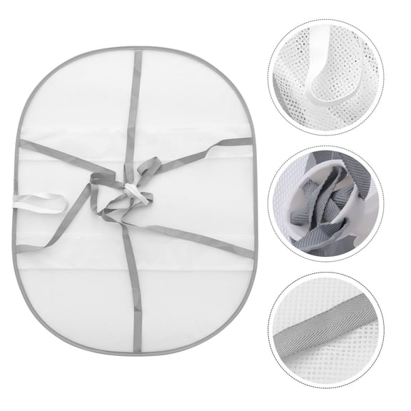 Greenadscape Foldable Drying Rack 1 Set Grey Stainless Steel Mesh Rectangular Clothes Dryer Water Draining Laundry Organizer