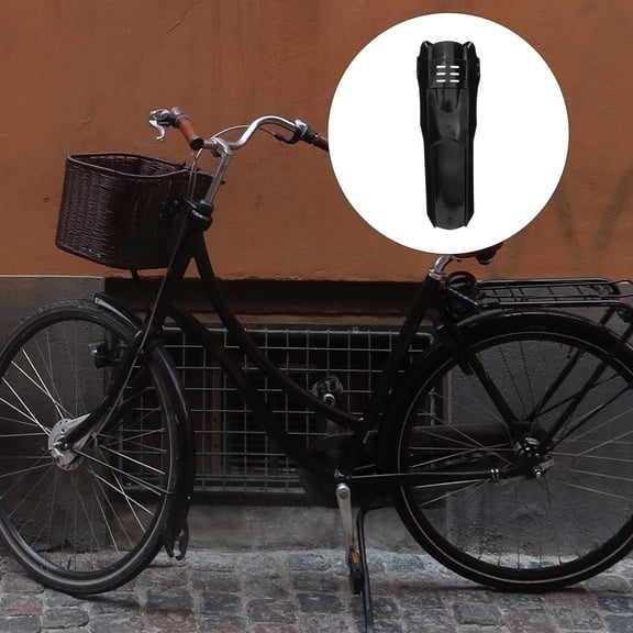 Greenadscape 1Set Professional Bike Mudguard for Mountain Road Bikes Black Hard Shell Rear Protection