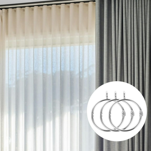 Greenadscape 20Pcs Stainless Steel Shower Curtain Rings For Track