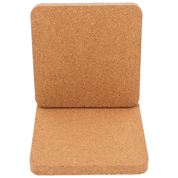 Greenadscape 2Pcs Simple Design Cork Board for Office and Home Use 5.89X5.89X0.59in
