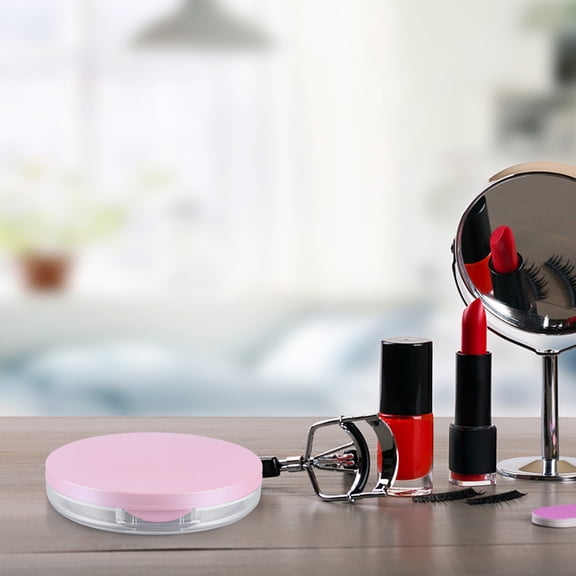 Greenadscape 2Pcs Loose Powder Box 2.95X2.95X0.59In for Women Portable Powder Case for Outdoor Carrying