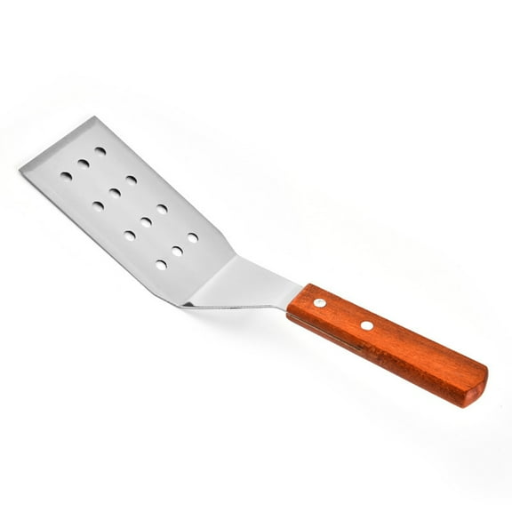 Greenadscape 2-Pack Metal Turner Spatulas with Wood Handles for Frying, Grilling, and Kitchen Cooking Utensils
