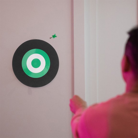 Greenadscape 2Pcs Portable Target for Outdoor Sports Black Design