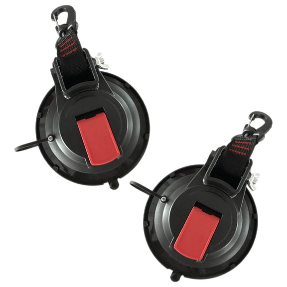 Greenadscape 2Pcs Suction Cup Hangers for Windows Rotating Storage Clips for Car Use